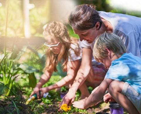 Children in Garden
