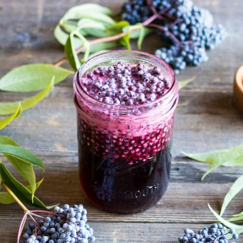 Fermented Elderberry Honey